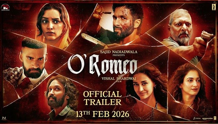 Shahid Kapoor’s 'O’Romeo' Promises Passion, Violence, and Intensity; Trailer Out Now!
