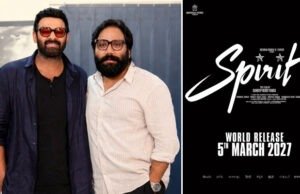 Prabhas and Sandeep Reddy Vanga’s Spirit Set to Release on 5th March 2027 Prabhas and Sandeep Reddy Vanga's Spirit Set to Release on 5th March 2027