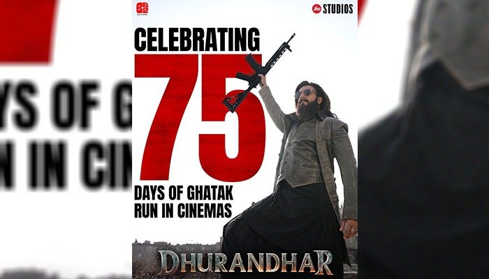 Dhurandhar Continues To Break Records: 75 Days Run in Cinemas and Counting