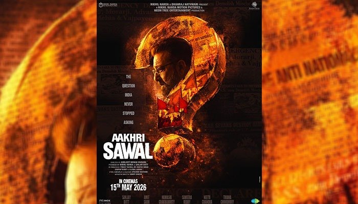 Sanjay Dutt's Aakhri Sawal First Look Unveiled; Film Set for 15 May 2026 Release
