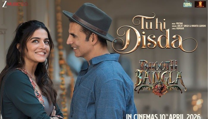 Bhooth Bangla Song ‘Tu Hi Disda’ Out: Akshay Kumar–Wamiqa Gabbi’s Romance Blooms in Arijit Singh’s Melody