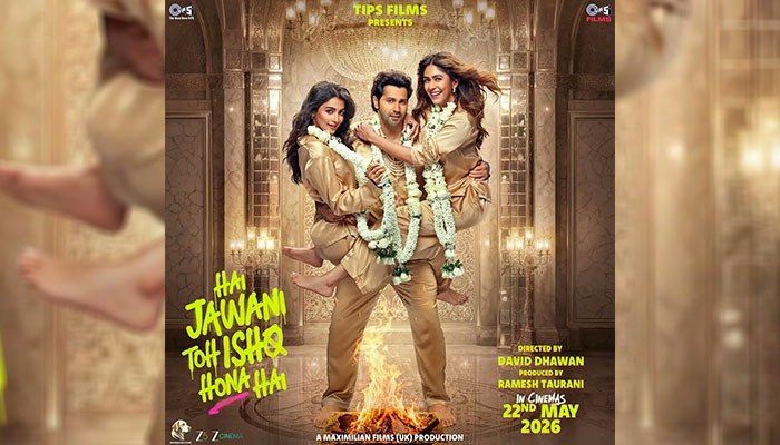 Hai Jawani Toh Ishq Hona Hai First Look: Varun Dhawan, Pooja Hegde & Mrunal Thakur Bring Romance, Comedy & Chaos to the Screen