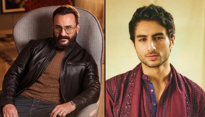 Saif Ali Khan and Ibrahim Ali Khan Share The Screen For The FIRST TIME; Crack Up in a Goofy BTS Video - Watch