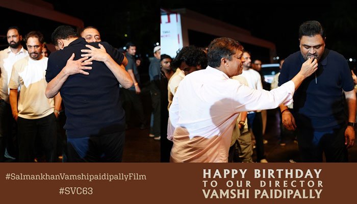 SVC63 Makers Wish Director Vamshi Paidipally with a Special Behind the Scenes Glimpse from the Sets