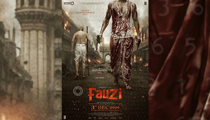 Prabhas’ Fauzi Unveils Powerful Independence Day Poster; Worldwide Release Set for December 3, 2026