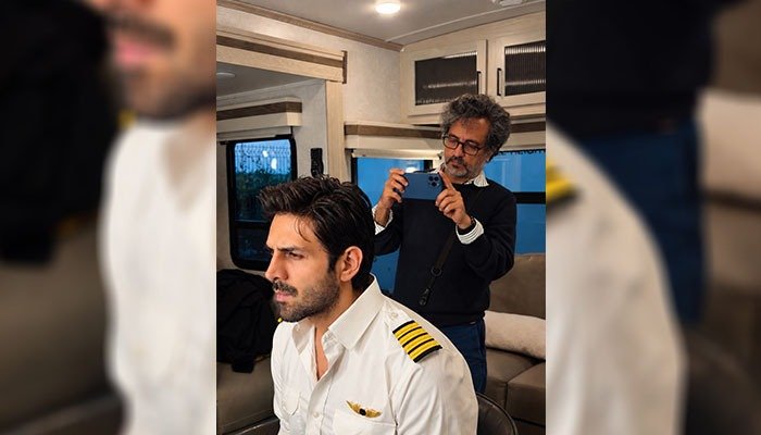Kartik Aaryan shares a special glimpse from the sets of 'Captain India' as the film goes on floors