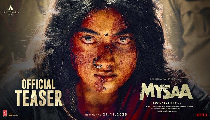 Mysaa Teaser: Rashmika Mandanna Stuns in High-Intensity Action Avatar