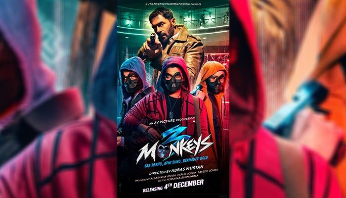 3 Monkeys First Look: Arjun Rampal, Mustafa Burmawala, Vishal Jethwa and Tenzin Dalha Lead Abbas-Mustan’s Thriller