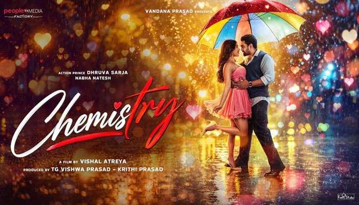 Chemistry First Look: Dhruva Sarja and Nabha Natesh Team Up for a Fresh Romantic Tale