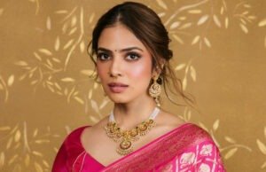 Malavika Mohanan Radiates Regal Charm and Ethereal Beauty in a Beautiful Pink Saree