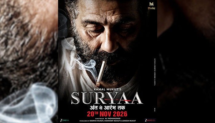 Sunny Deol Unveils First Look of Crime Thriller Suryaa, Film to Release on November 20, 2026